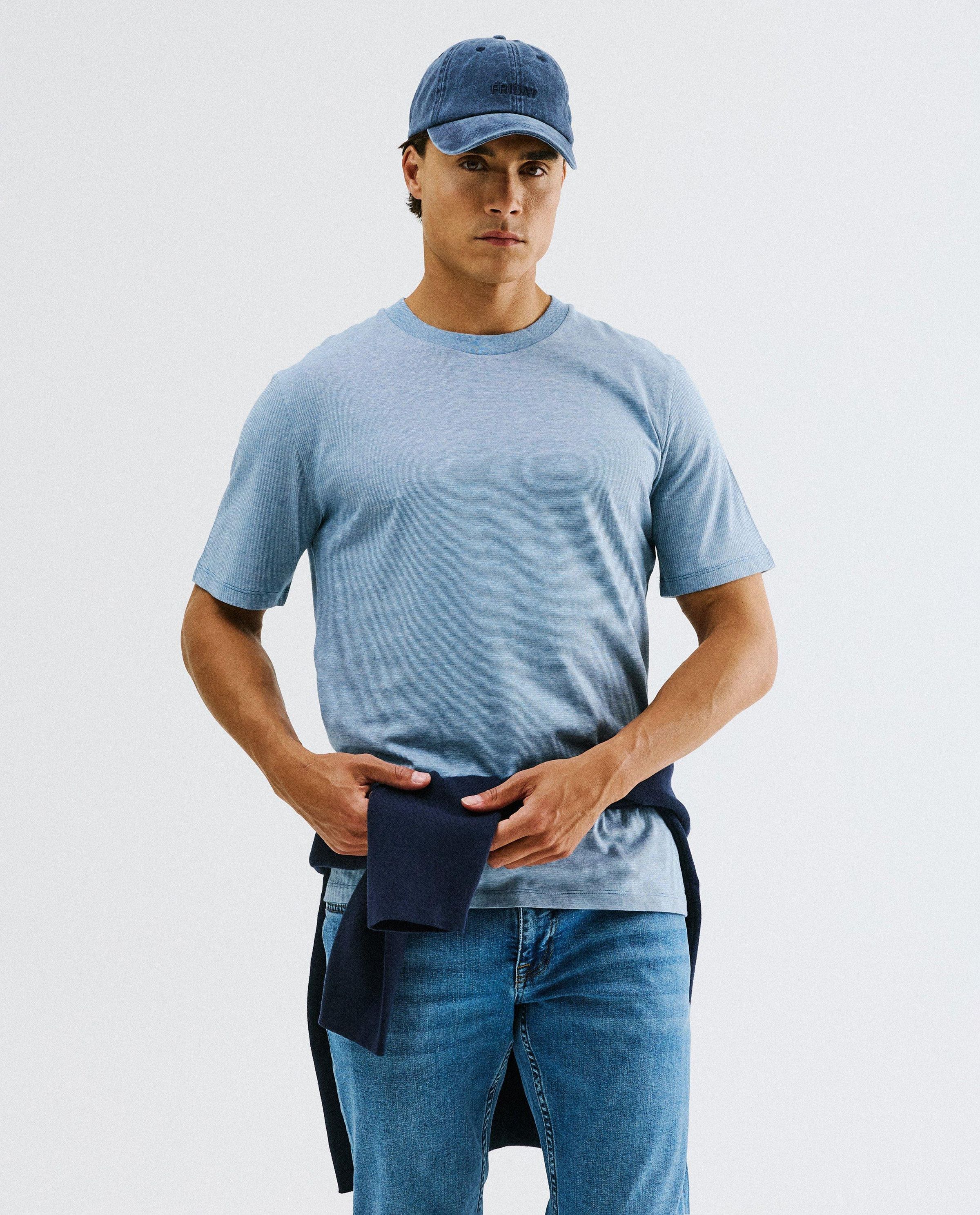 T-shirt &agrave; fines rayures, regular fit - Quarterback