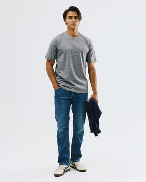 T-shirts - T-shirt met fijne strepen, regular fit