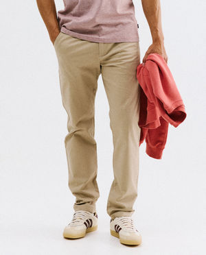 Pantalons - Chino bleu fonc&eacute;