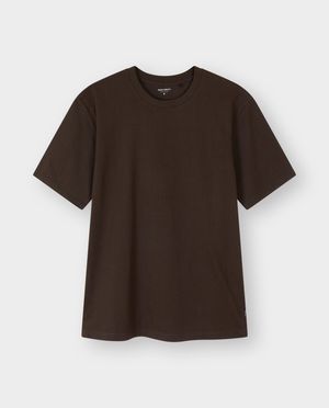 T-shirts - T-shirt brun fonc&eacute;, relaxed fit