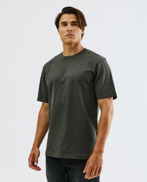 Donkerbruin T-shirt, relaxed fit