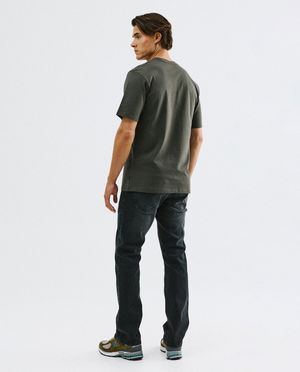 T-shirts - T-shirt brun fonc&eacute;, relaxed fit