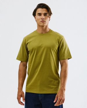 T-shirt brun fonc&eacute;, relaxed fit