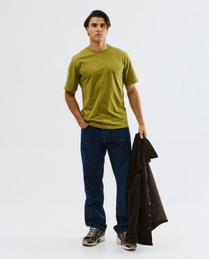 T-shirts - T-shirt brun fonc&eacute;, relaxed fit