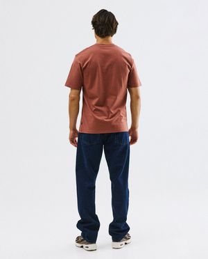 T-shirts - T-shirt brun fonc&eacute;, relaxed fit