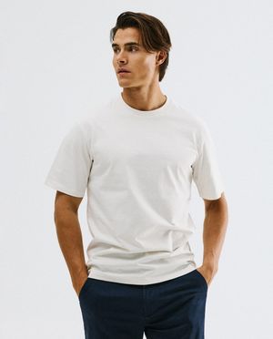 Donkerbruin T-shirt, relaxed fit