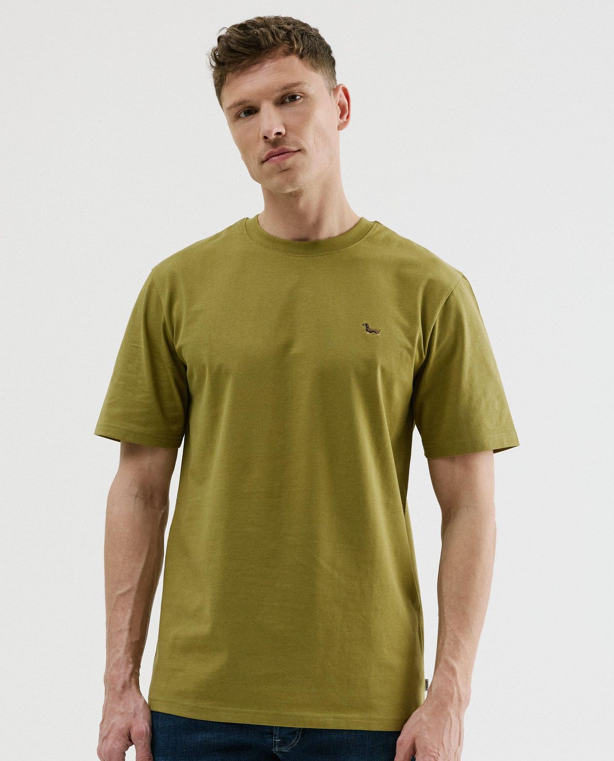 T-shirt met geborduurd icoon, relaxed fit
