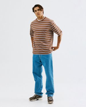 T-shirts - T-shirt met fijne strepen, relaxed fit