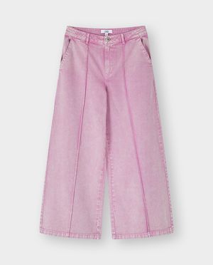 Pantalons - Pantalon rose, wide leg fit