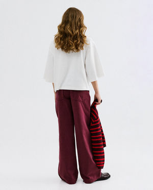 T-shirts - T-shirt avec inscription en relief, oversized fit