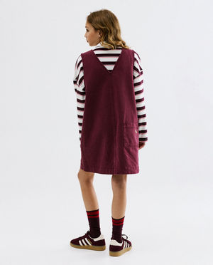 Robes - Jupe en jean bordeaux