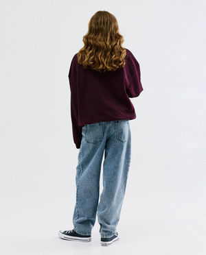 Sweats - Pull avec inscription brod&eacute;e