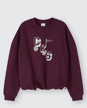 Sweats - Pull avec inscription brod&eacute;e
