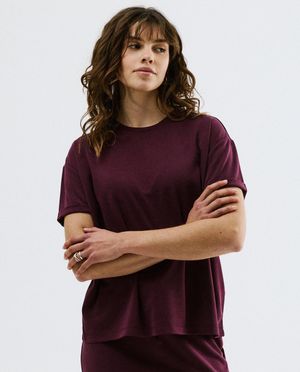 T-shirt rose, loose fit