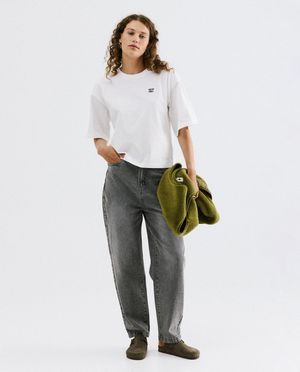 T-shirts - T-shirt avec inscription brod&eacute;e, oversized fit