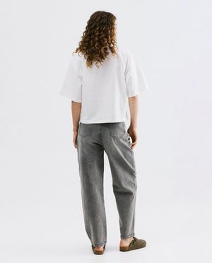 T-shirts - T-shirt met geborduurd opschrift, oversized fit