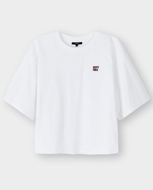 T-shirts - T-shirt avec inscription brod&eacute;e, oversized fit
