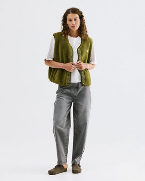 T-shirts - T-shirt met geborduurd opschrift, oversized fit