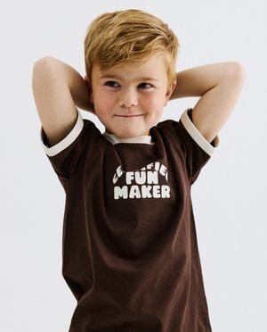 T-shirt avec inscription, loose fit