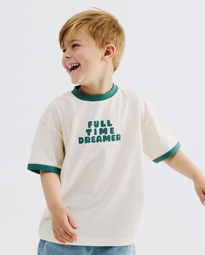 T-shirt met opschrift, loose fit