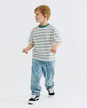 T-shirts - T-shirt &agrave; fines rayures, loose fit