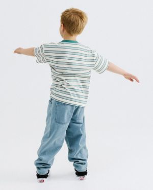 T-shirts - T-shirt &agrave; fines rayures, loose fit