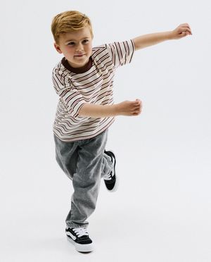T-shirts - T-shirt &agrave; fines rayures, loose fit
