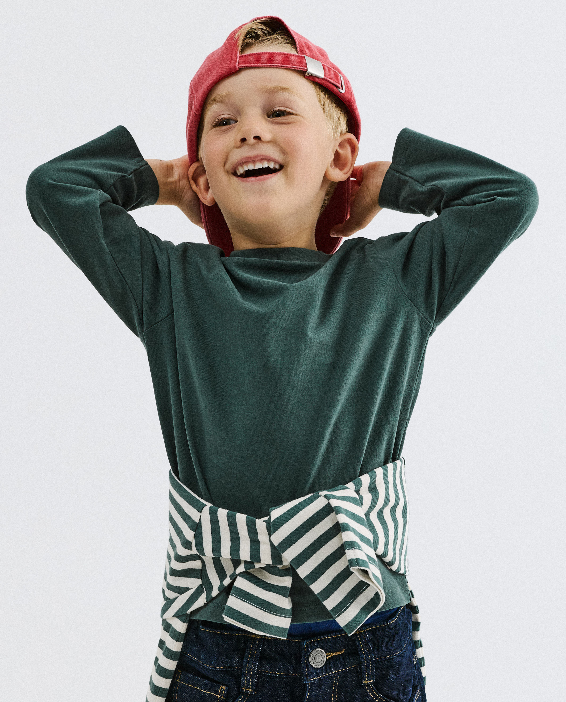 Donkergroene longsleeve - Kidz Nation