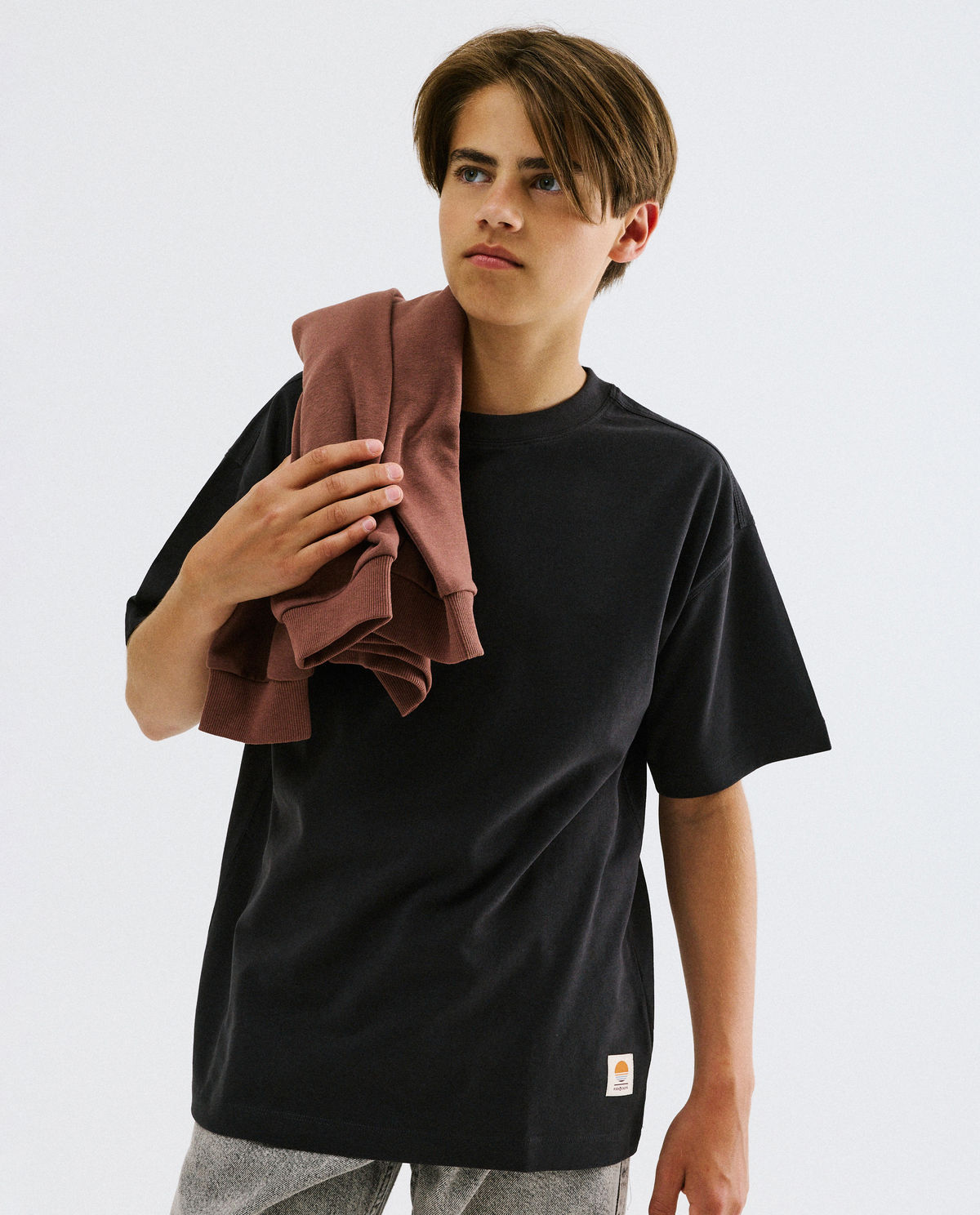 Donkergrijs T-shirt