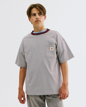 T-shirt &agrave; fines rayures