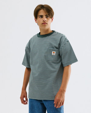 T-shirts - T-shirt met fijne strepen