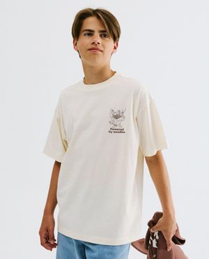 T-shirt avec imprim&eacute; au dos, loose fit