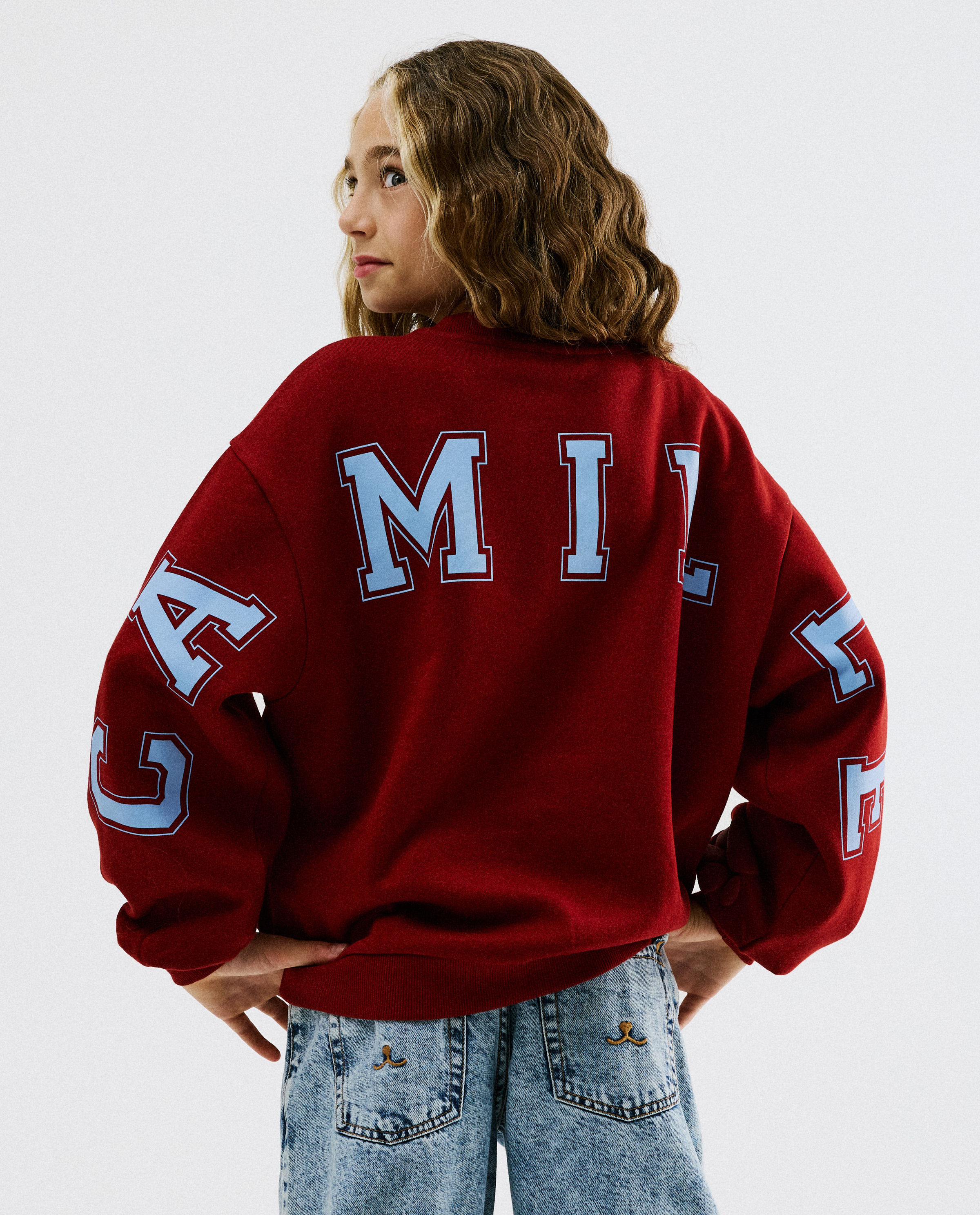 Sweater met print kat, 116-164 - CAMILLE x JBC