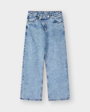 Jeans - Jeans met geborduurde details, straight fit, 116-164