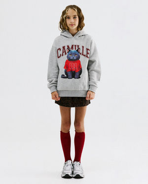 Sweats - Hoodie avec imprim&eacute; Moustache, 116-164