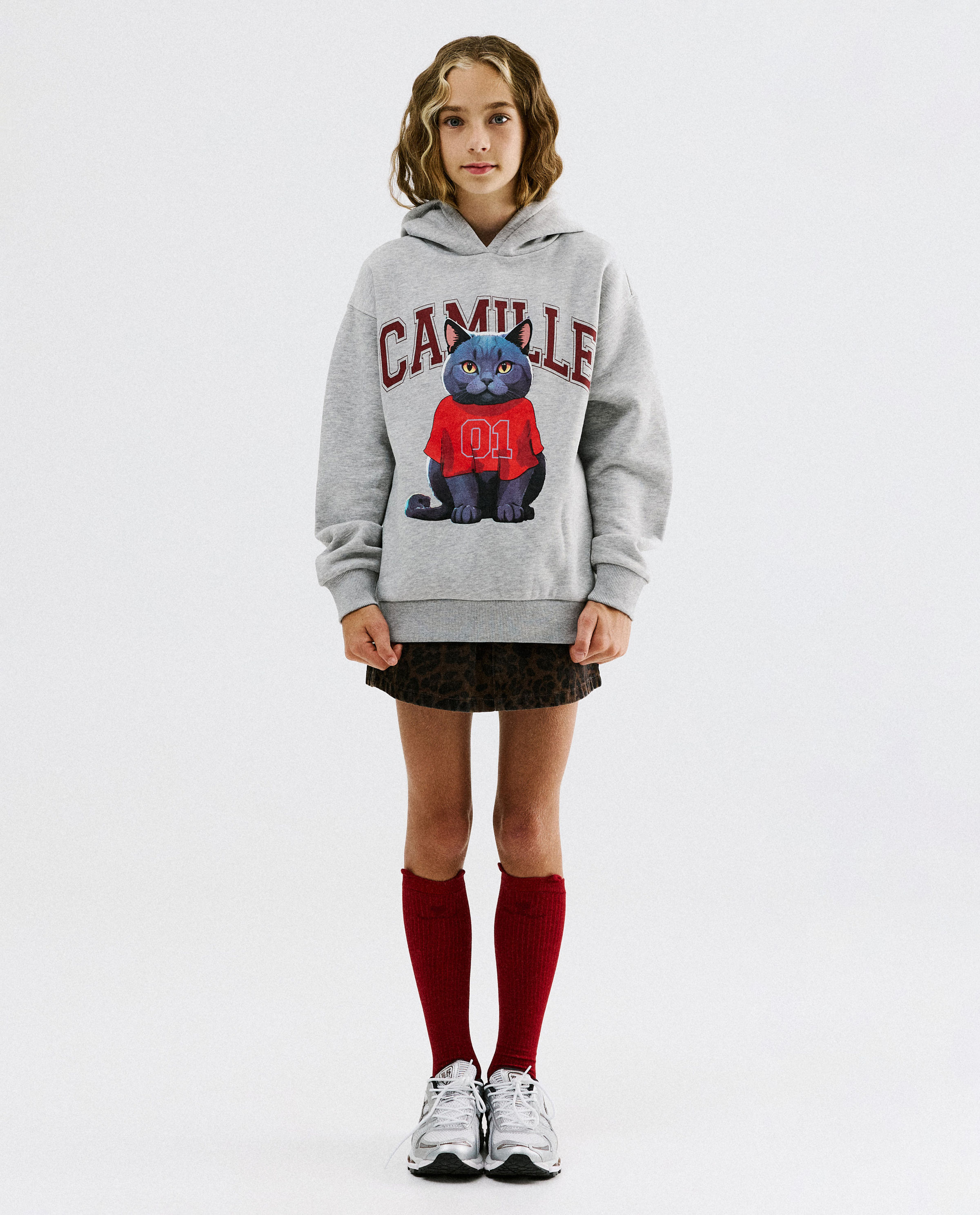 Rok met luipaardprint, 116-164 - CAMILLE x JBC