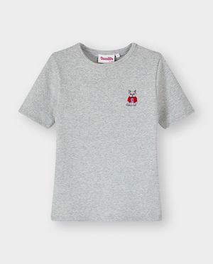 T-shirts - T-shirt met geborduurde Moustache, 116-164