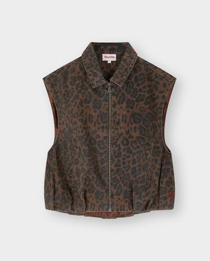 Cardigan - Vest met luipaardprint, 116-164
