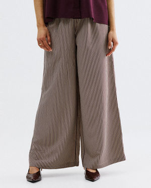 Pantalons - Pantalon &agrave; fines rayures, extra wide fit