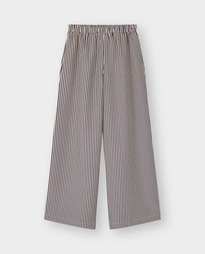 Pantalons - Pantalon &agrave; fines rayures, extra wide fit