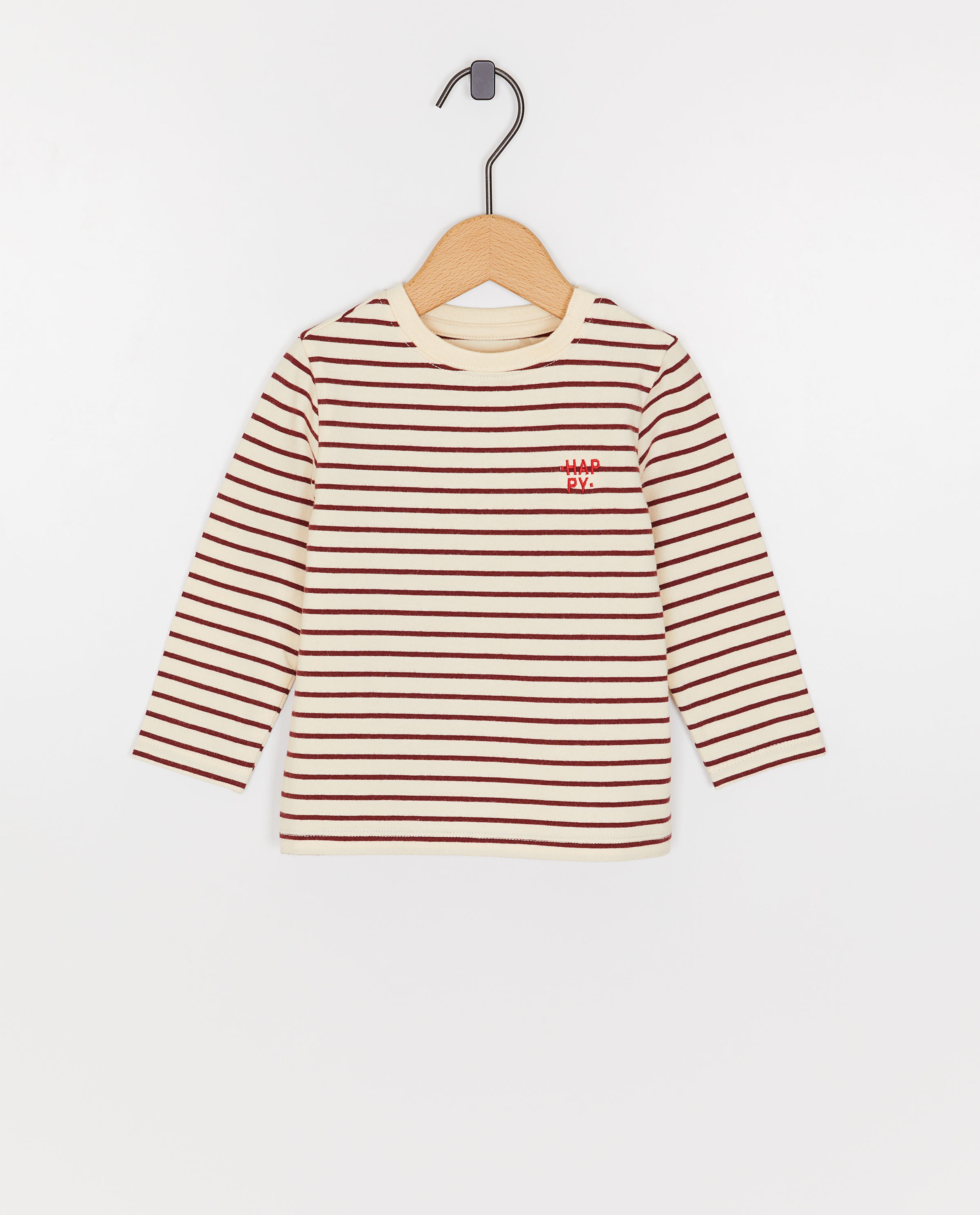 Longsleeve met geborduurd opschrift - Cuddles and Smiles