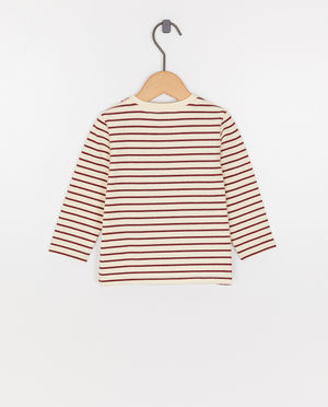 T-shirts - Longsleeve met geborduurd opschrift