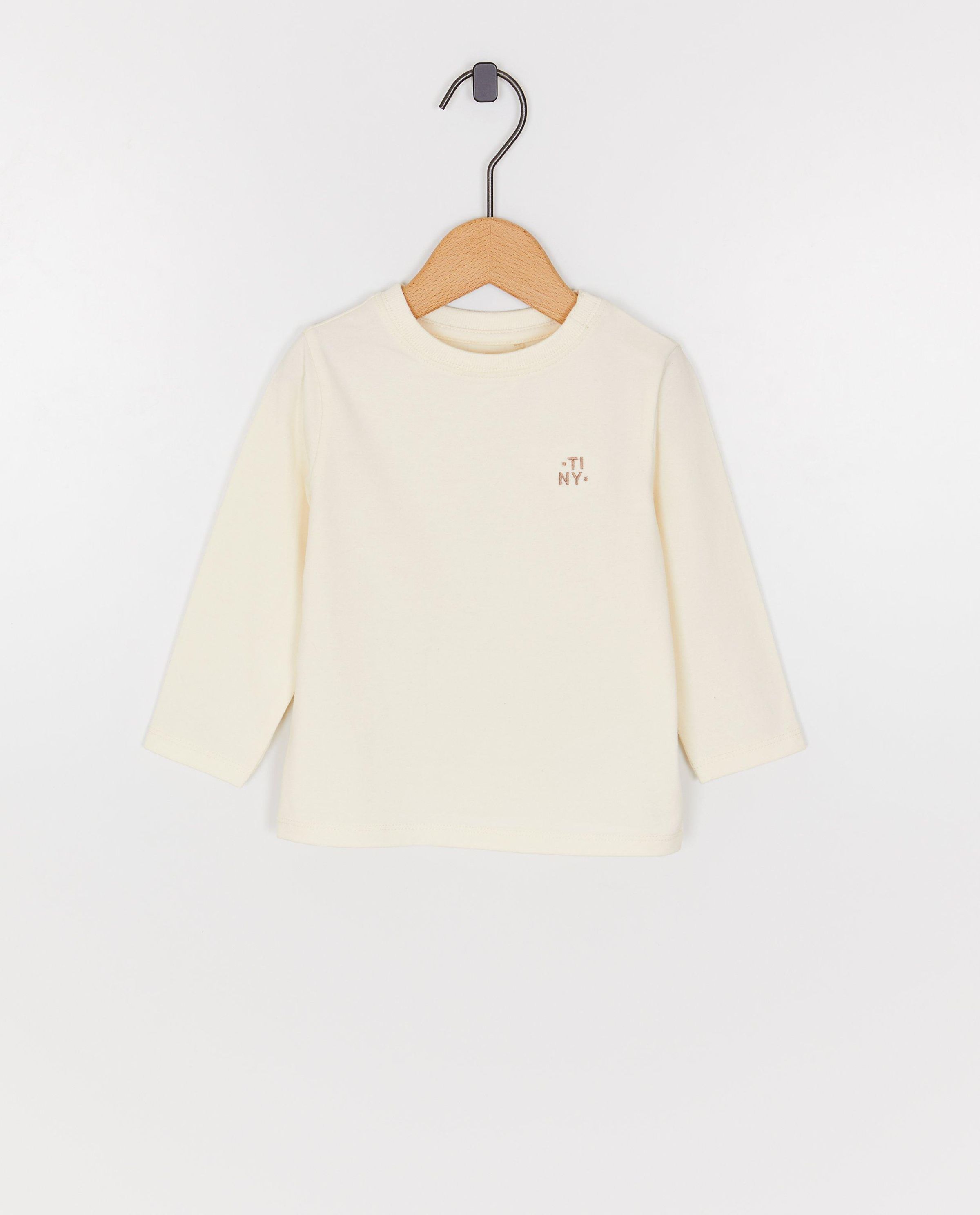 Longsleeve met geborduurd opschrift - Cuddles and Smiles