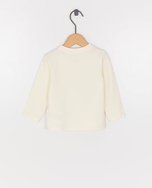 T-shirts - Longsleeve met geborduurd opschrift