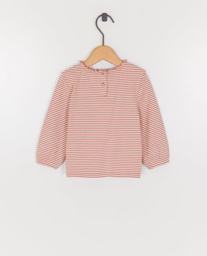 T-shirts - Longsleeve met fijne strepen