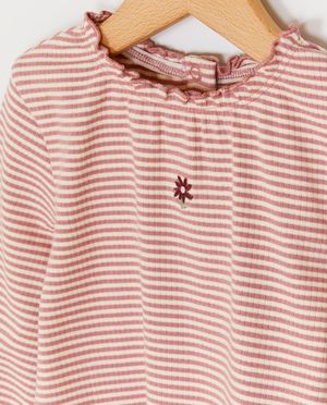 T-shirts - Longsleeve met fijne strepen
