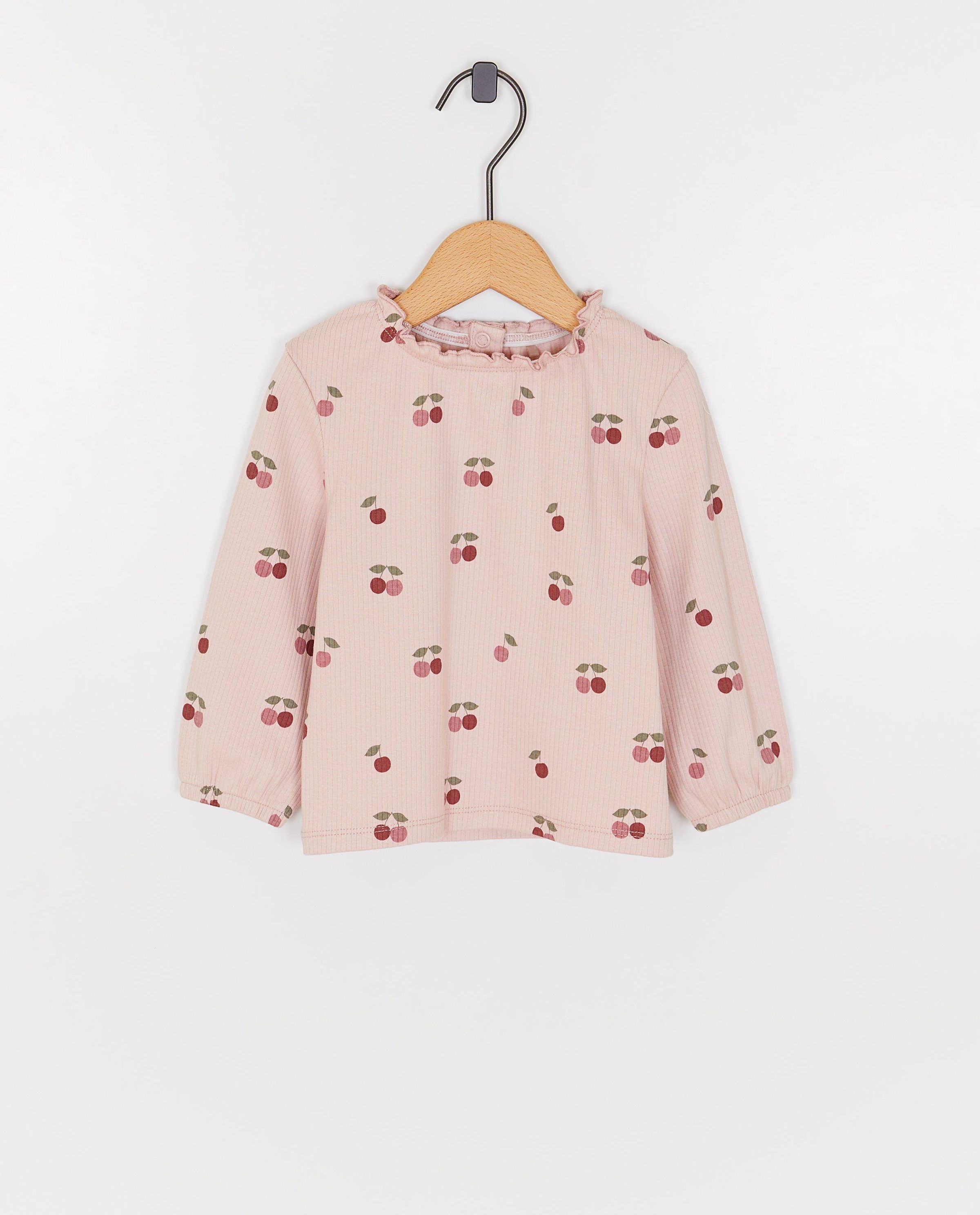 Longsleeve met kersenprint - Cuddles and Smiles