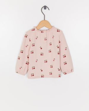 T-shirts - Longsleeve met bloemenprint