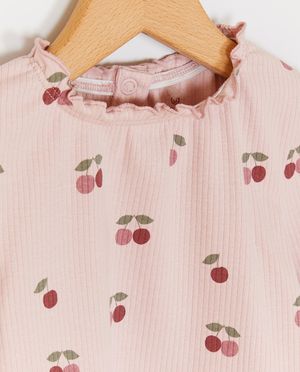 T-shirts - Longsleeve met bloemenprint