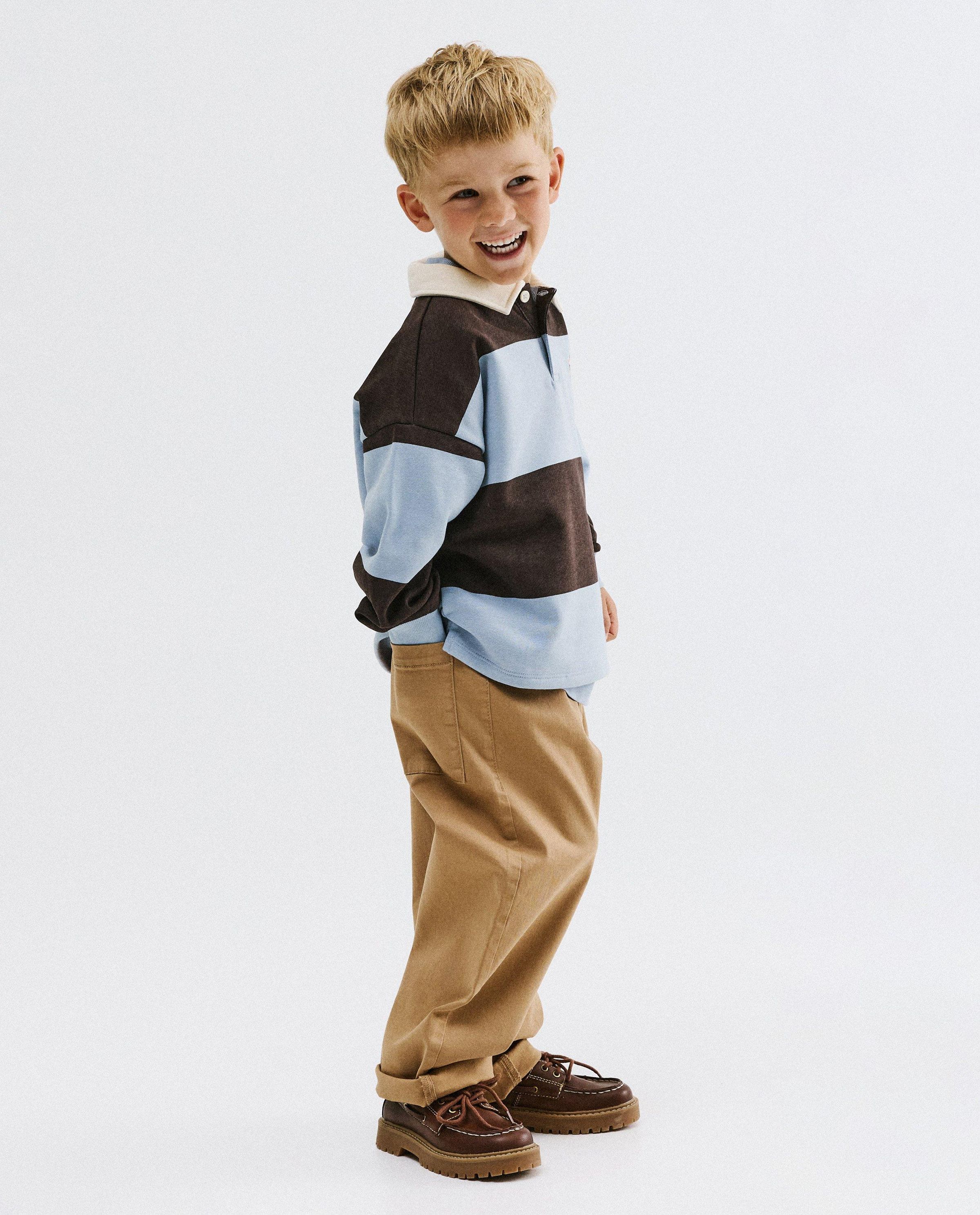 Bruine broek, skater fit - Kidz Nation